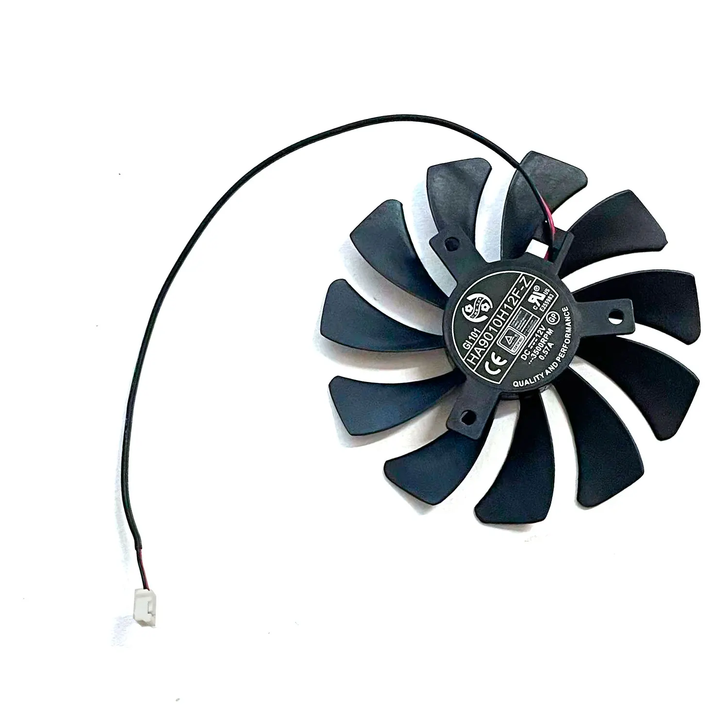 85mm HA9010H12F-Z DC 12V 0.57A 2Pin GTX1050 Ti ventilador enfriador para MSI Geforce GTX 1050Ti 4G OC GTX 1050 2G ventilador de refrigeración de tarjeta gráfica - imagen 4