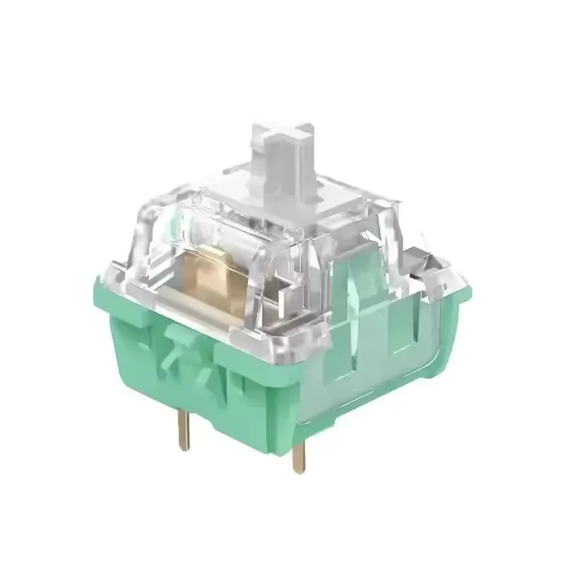 Interruptor KTT de jade blanco y jadeíta, interruptor lineal MX de 45g para teclado mecánico, lubricado en fábrica, POM RGB, 3 pines, Tofu de repollo - imagen 3