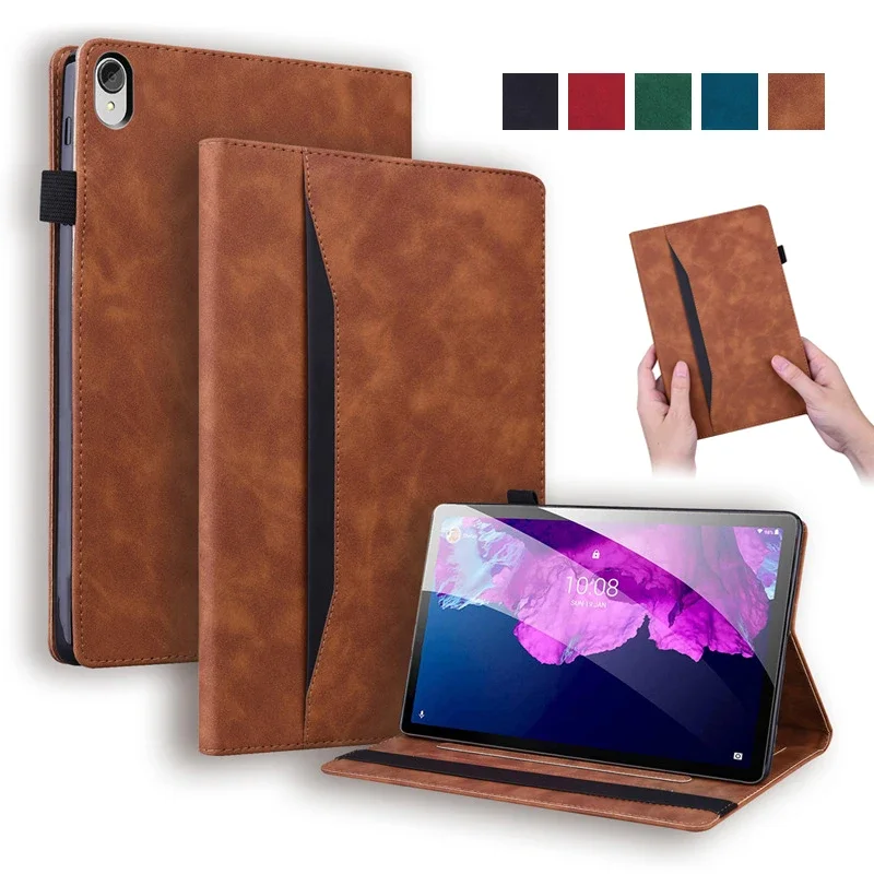 Para Lenovo P11 Funda de cuero de lujo con tapa para Funda Lenovo Tab P11 TB-J606F L Funda para tableta Lenovo Xiaoxin Pad P11 Plus