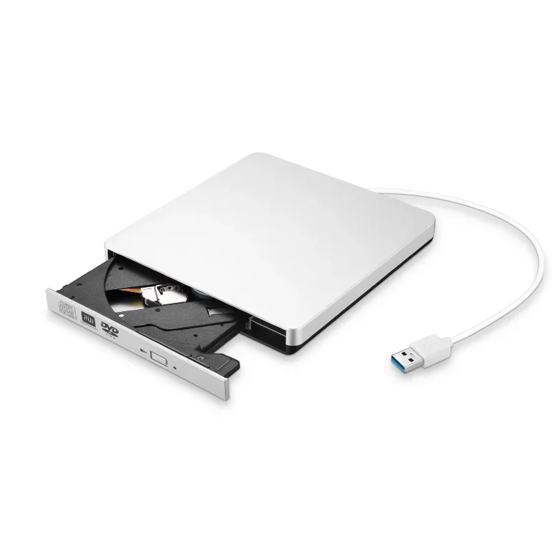Lector de disco de CD ROM USB 3,0 portátil delgado externo PC de escritorio portátil tableta DVD-ROM unidad óptica promoción reproductor de DVD