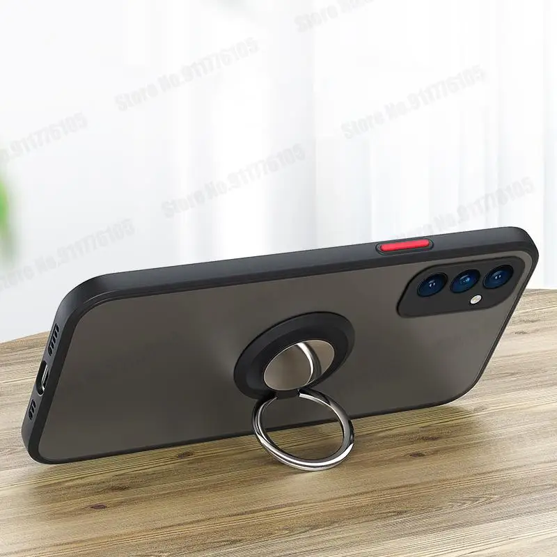 Funda con anillo Ultra magnético a prueba de golpes para Samsung S23 Galaxy S22 Plus S21 S20FE Note 20, funda dura mate Ultra agradable a la piel - imagen 5