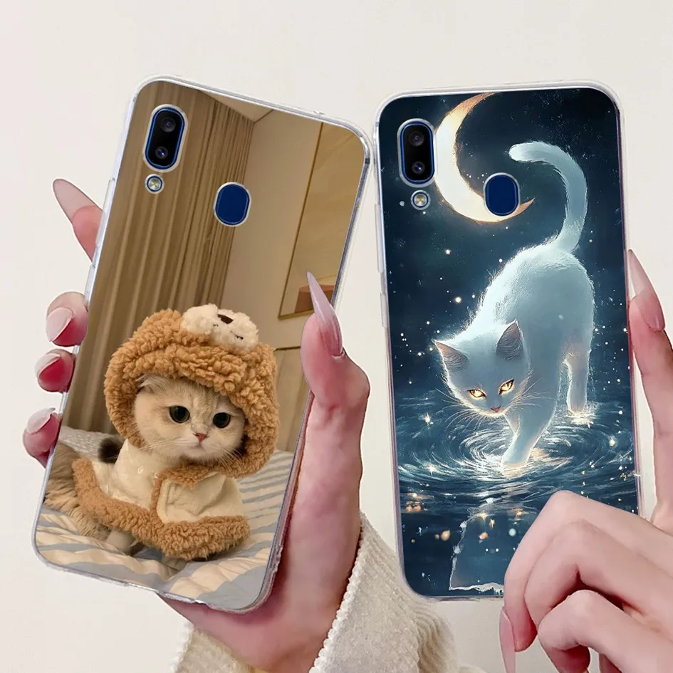 Para Samsung Galaxy A30 funda SM-A305F Funda Popular flor mármol Funda de teléfono de silicona suave para Samsung A20 A20e A20s A 20 S Funda - imagen 3