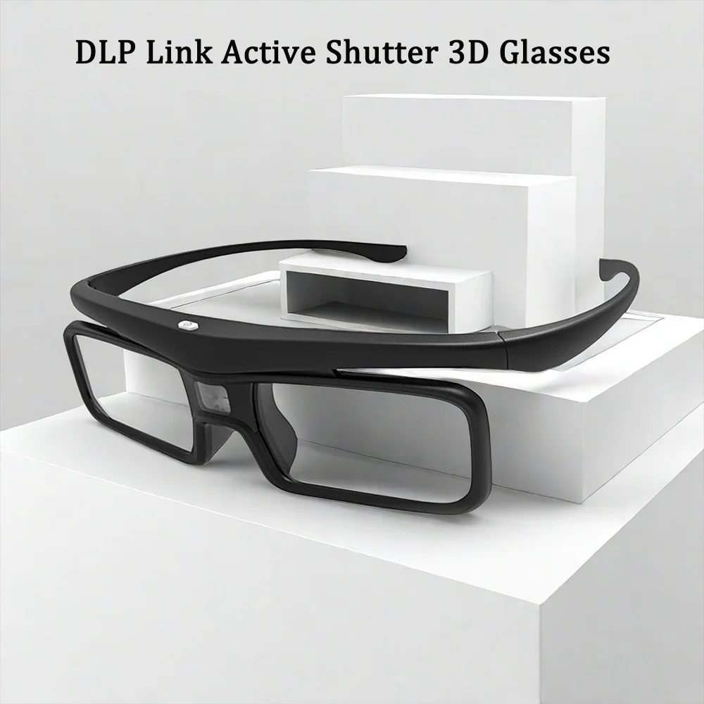 2025 Nuevo DLP Link Obturador activo Gafas 3D Gafas recargables USB para cine en casa Proyector DLP No adecuado para todas las televisores - imagen 2