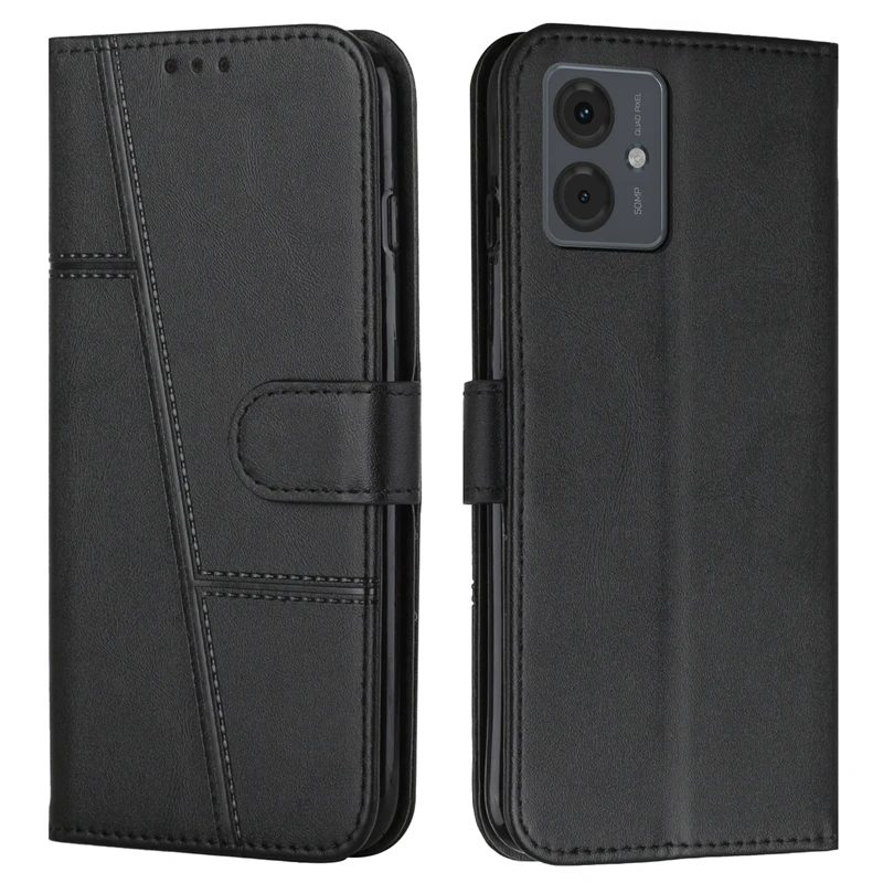 Para Motorola Moto G14 funda con tapa tipo billetera cubierta de libro para Coque Motorola G14 funda de teléfono MotoG14 G 14 Fundas protectoras de cuero - imagen 3