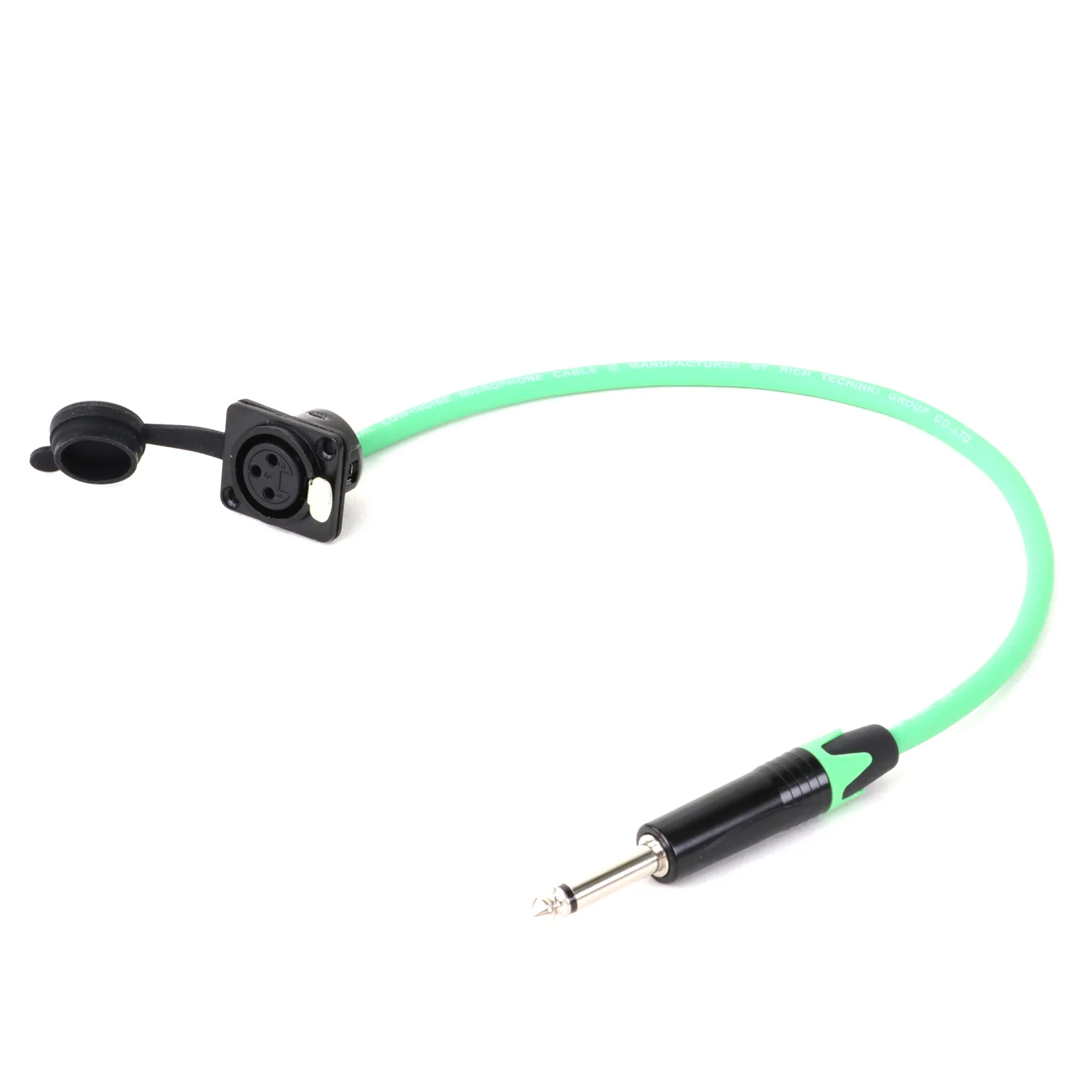 Cable de extensión de Audio XLR de 3 pines, Conector de micrófono de montaje en Panel hembra a 6,35mm, 1/4 pulgadas, TS, paso a través de mezclador de amplificador de altavoz equilibrado - imagen 3