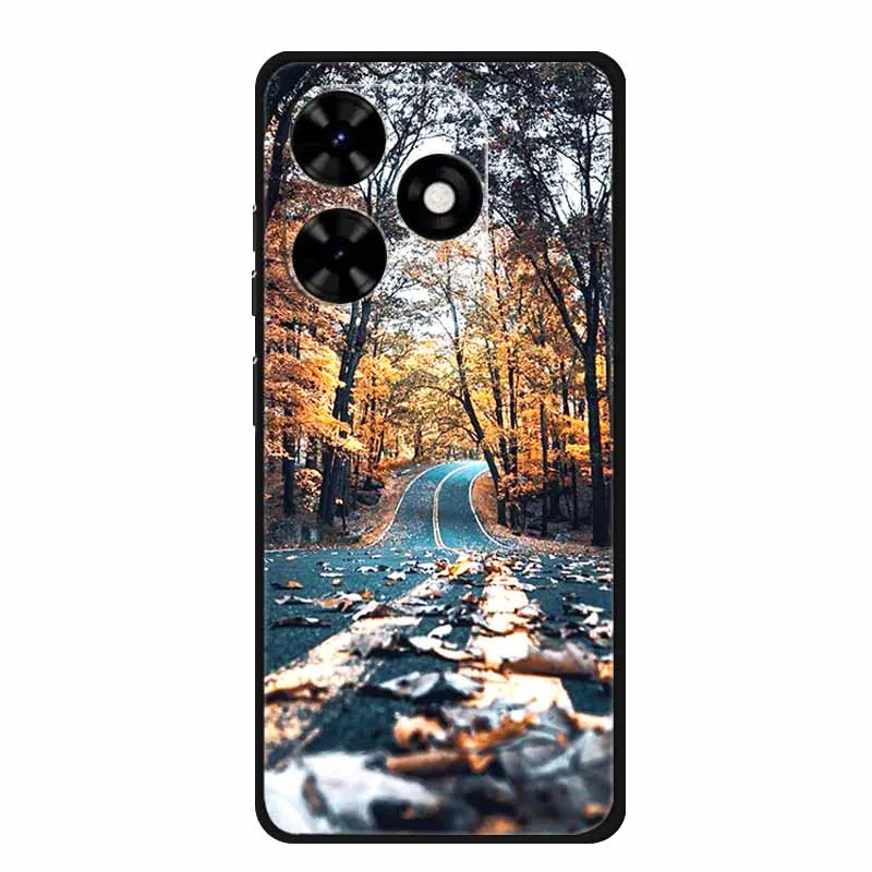 Funda Para Tecno Spark Go 2024 animales pintado TPU silicona suave cubierta de teléfono para Spark Go2024 BG6 Protector Lobo a prueba de golpes Para - imagen 2