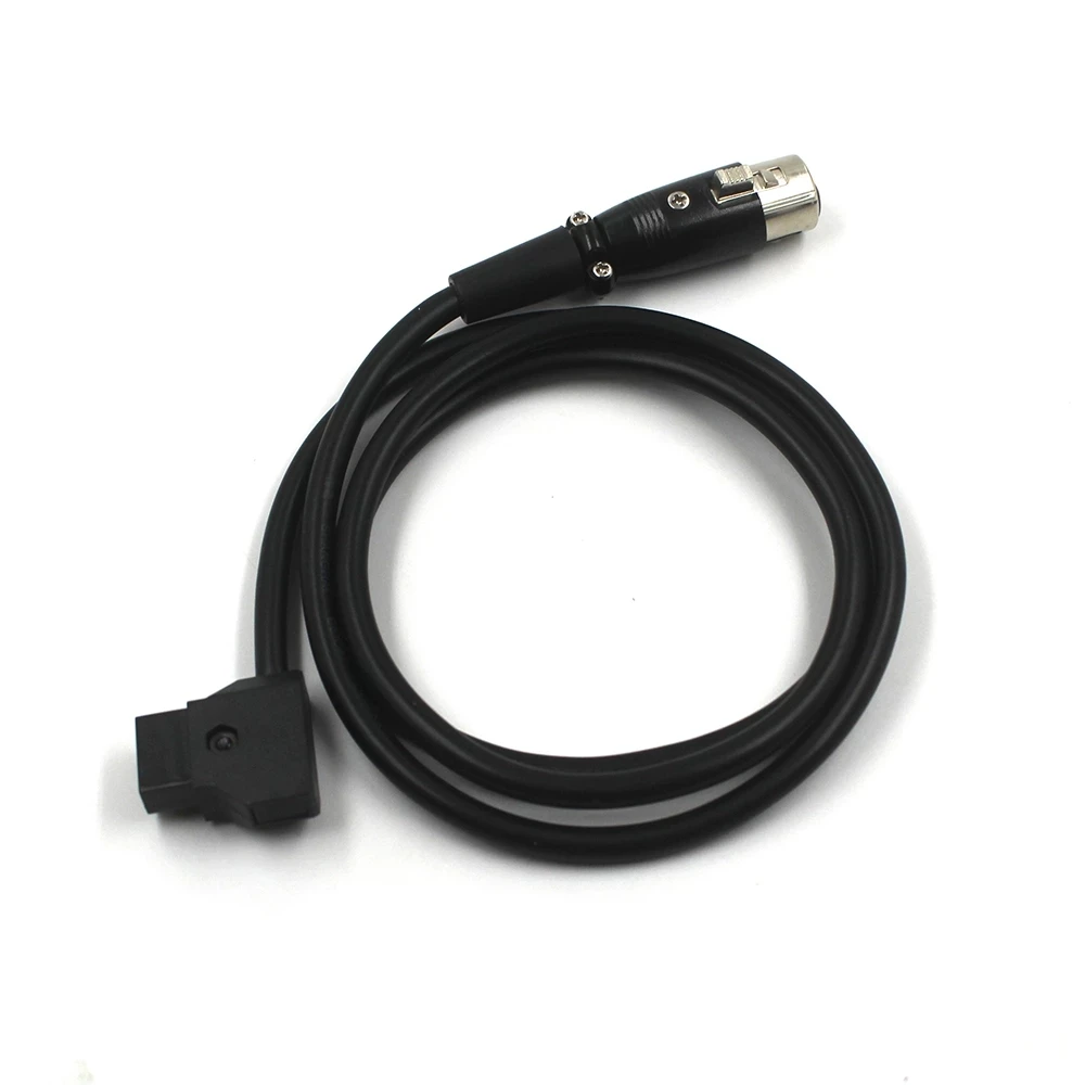 Adaptador de Cable de alimentación de resorte en espiral d-tap macho a Mini XLR 4 pines hembra 12V para TVLogic 058 Monitor/Cable de Monitor ARRI - imagen 3