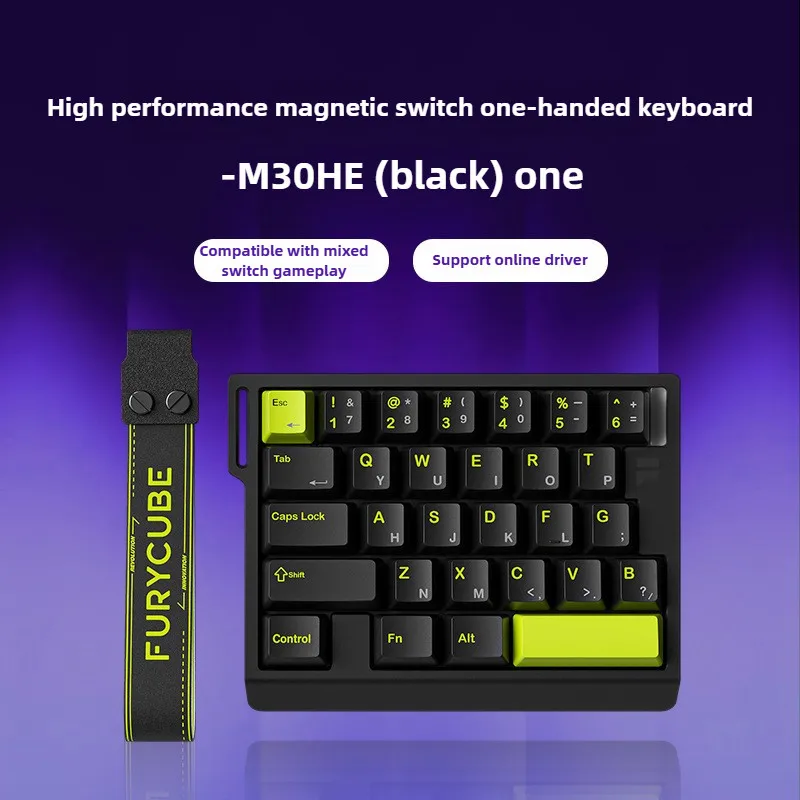 FURYCUBR M30HE 8K Interruptor magnético Teclado mecánico rápido Una mano para juegos Esports Clásico y compacto Fácil de transportar - imagen 5