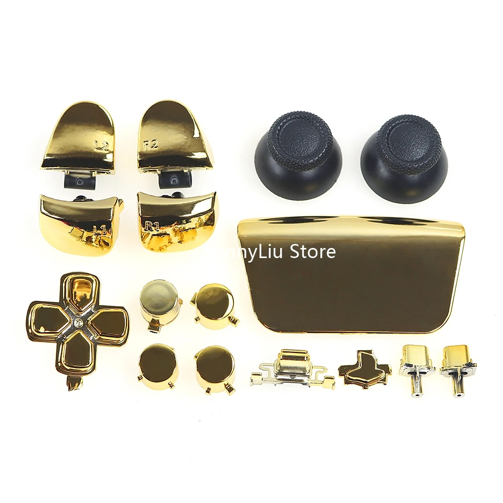 Juego completo de botones cromados para mando de PS5 v3.0, BDM-030, Joystick, tapa L1, R1, L2, R2, d-pad - imagen 4
