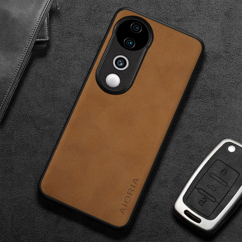 Para Vivo V40 V30 V27 Pro V30E V29E V27E funda Capa estilo empresarial Premium PU cuero Retro funda de teléfono coque funda - imagen 3