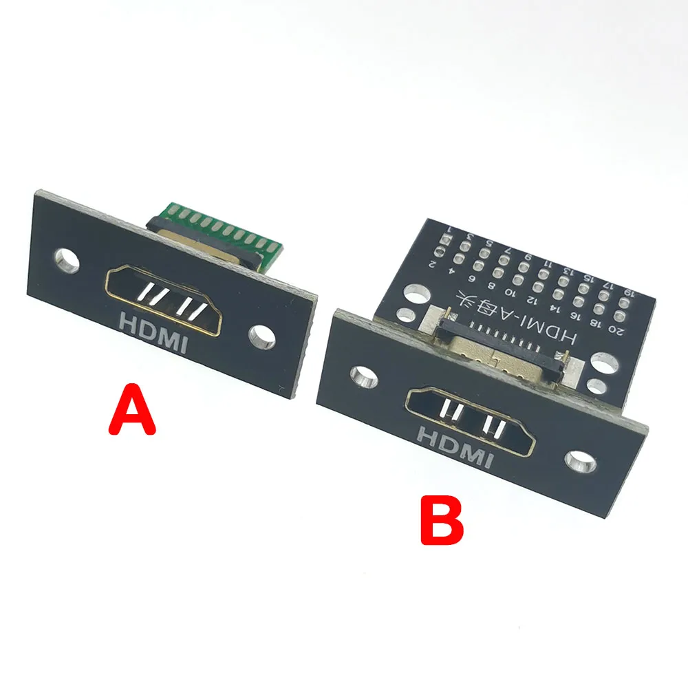 Placa de prueba hembra Compatible con HDMI, con orificio de fijación de tornillo, puerto de conector de 19 pines y 19P con placa de prueba PCB, tipo A, 1 Uds. - imagen 2