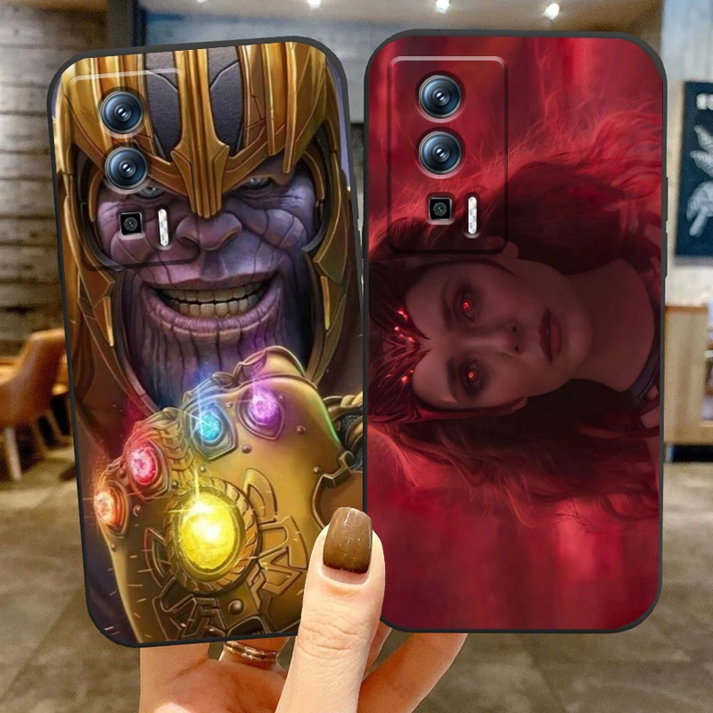 Marvel Avengers Heroes Passion For Xiaomi Redmi 9A 9C 9AT 10C 9 9T 10 12C 13C A3 12 K60 A1 K50 K40 5G Black Soft Phone Case - imagen 3