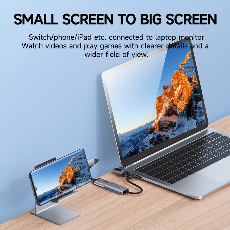 Tarjeta de captura de vídeo Hagibis USB 3,0 con 100W PD para Meta Quest 3 iPad HDMI a USB/tipo-c grabador de vídeo de transmisión en vivo para juegos - imagen 5