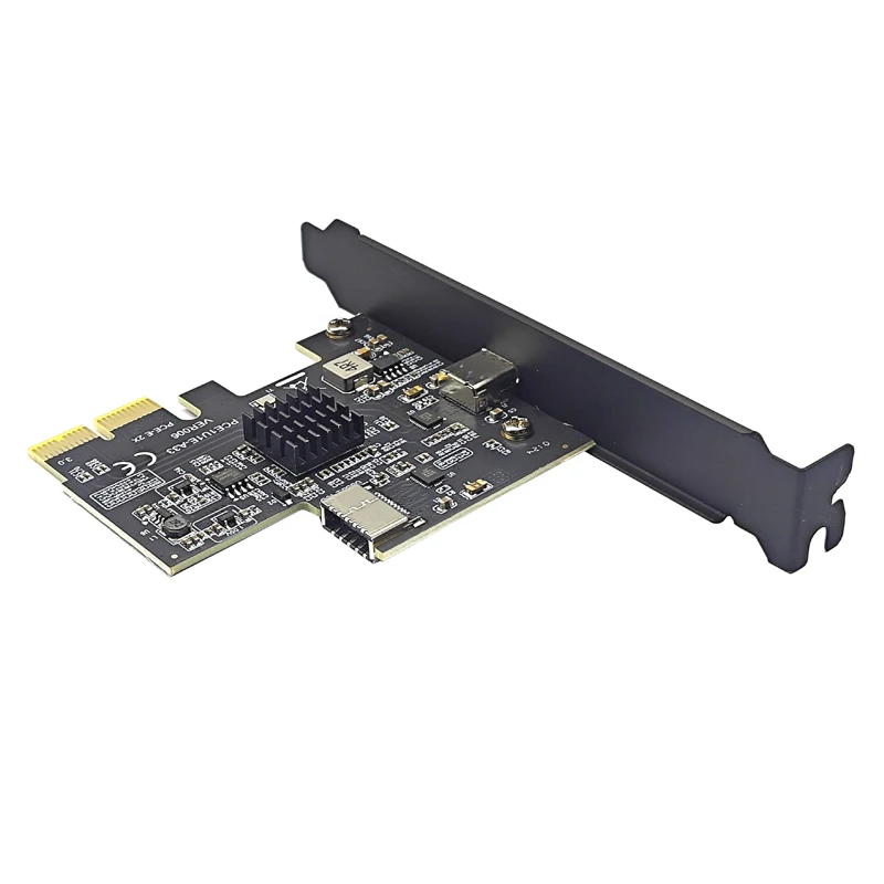 USB3.2 GEN2 10Gbps ASM3142 Chip PCI Express X2 a tipo E + tarjeta de expansión tipo C adaptador PCI-E a USB-C agregar tarjetas para escritorio - imagen 2