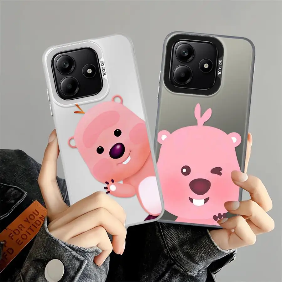 Funda l-loo-pys con dibujos animados para Xiaomi Redmi Note 10Lite 14 Pro Plus 9s 11s 13 12 11 10s 12s, funda trasera para teléfono