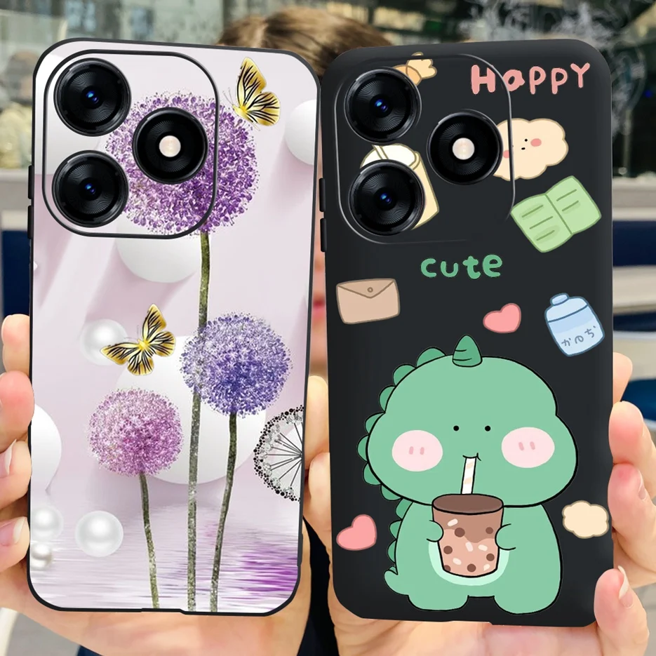 Funda de silicona blanda para teléfono, carcasa trasera pintada a la moda para Tecno Spark 10C, Spark10 Pro, KI7, 2023 - imagen 2