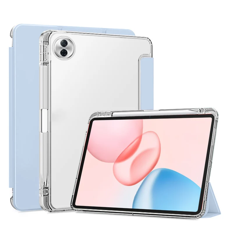 Para Huawei Honor Pad 10 funda de 12,1 pulgadas con portalápices soporte abatible parte trasera de TPU para Honor Pad 10 12 1 funda HEY3-W00 12,1"