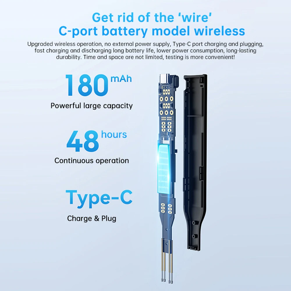 Medidor de transistores IC, Detector de Chips de circuito triodo de diodo, probador de optoacoplador multifuncional, probador de circuito integrado portátil - imagen 5