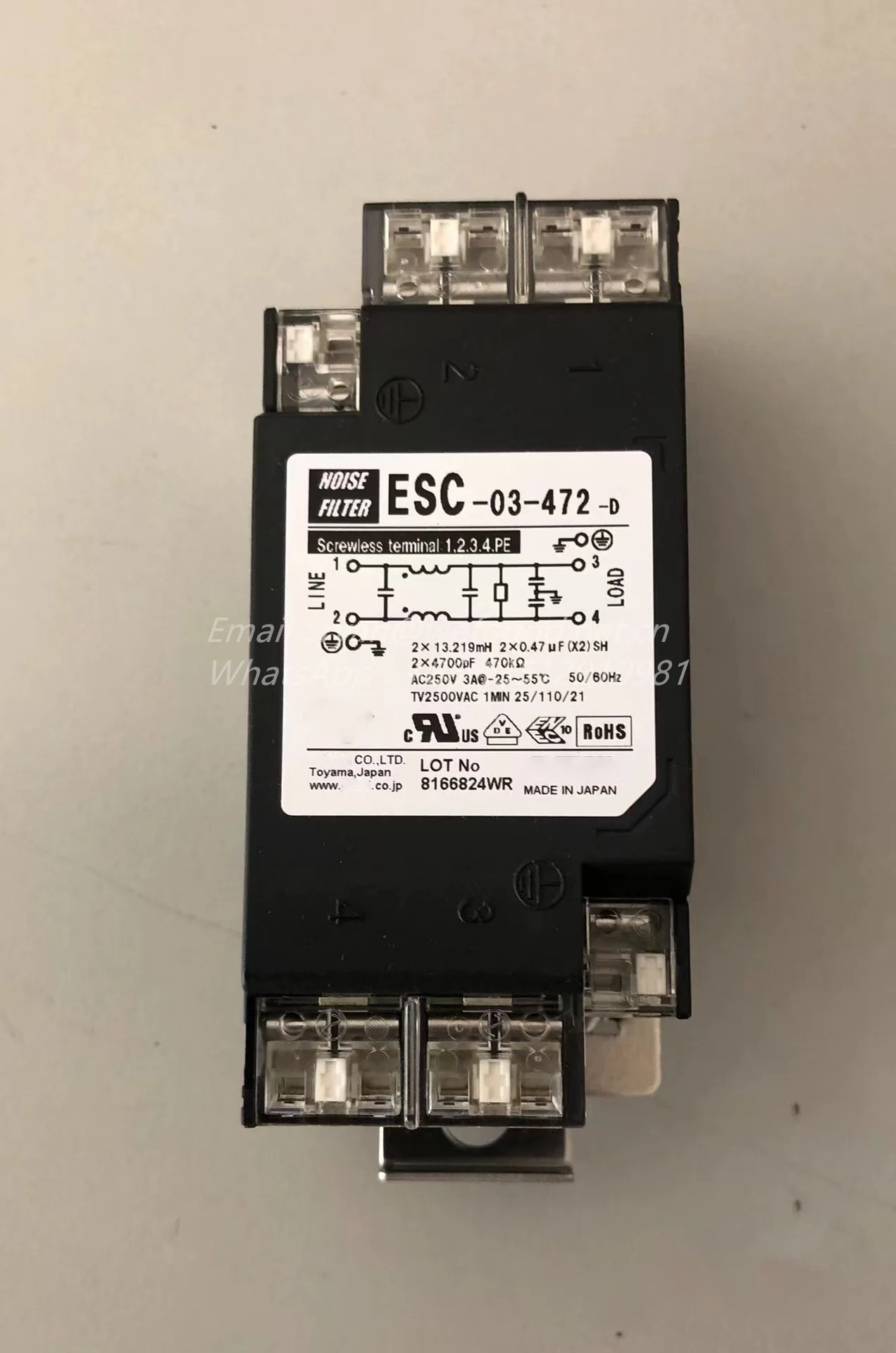 ESC-03-472-D para filtro de ruido COSEL - imagen 3