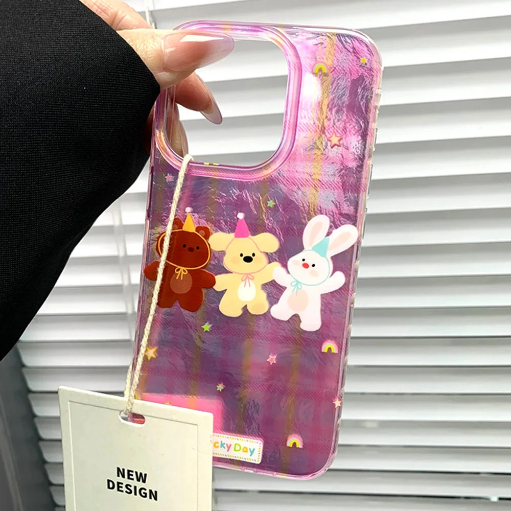 Para Honor 400 200 Pro 70 Migic6 7 5 Lite 90 Smart X9a X9c X9b X8b X8c X7c X8a X7b X6b Girl Pink Little Rabbit funda de teléfono - imagen 4