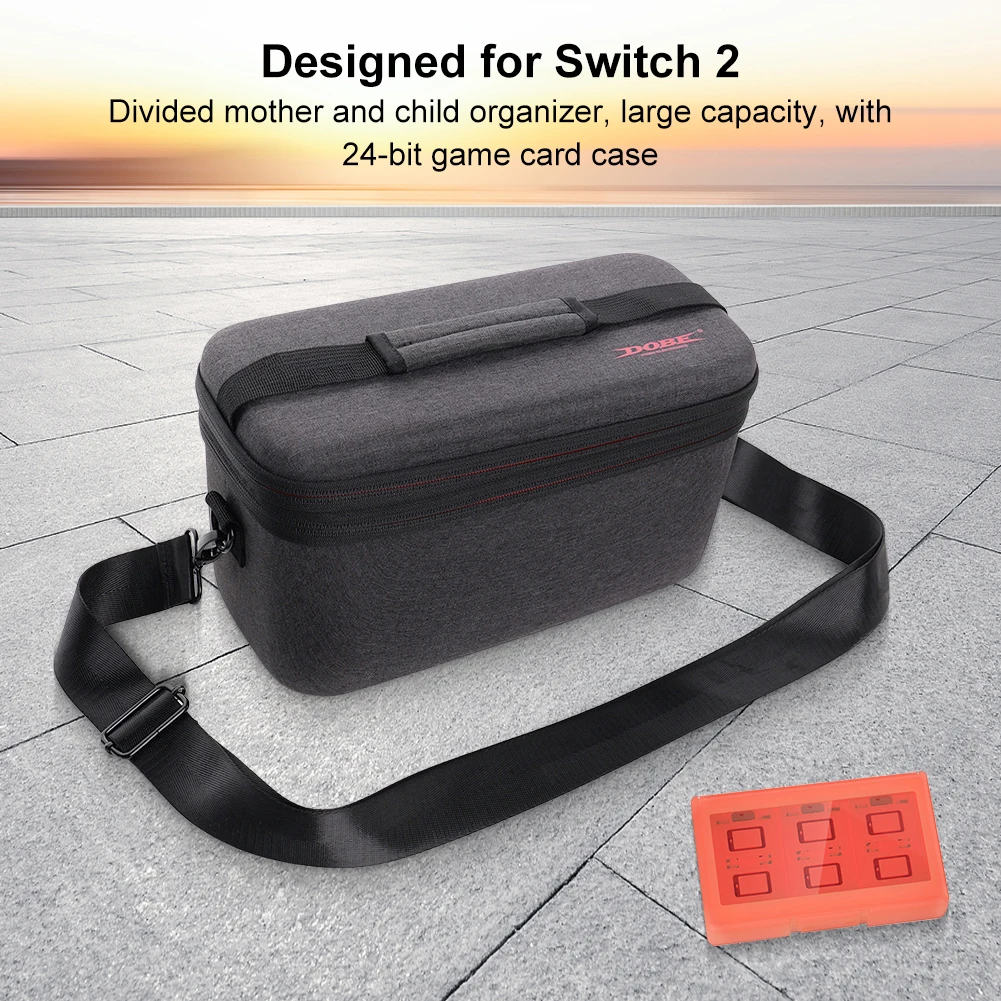 Estuche de transporte duro EVA para Switch 2, bolsa de almacenamiento portátil, bolsa de transporte, funda protectora de carcasa dura para Nintendo para Switch 2 - imagen 3