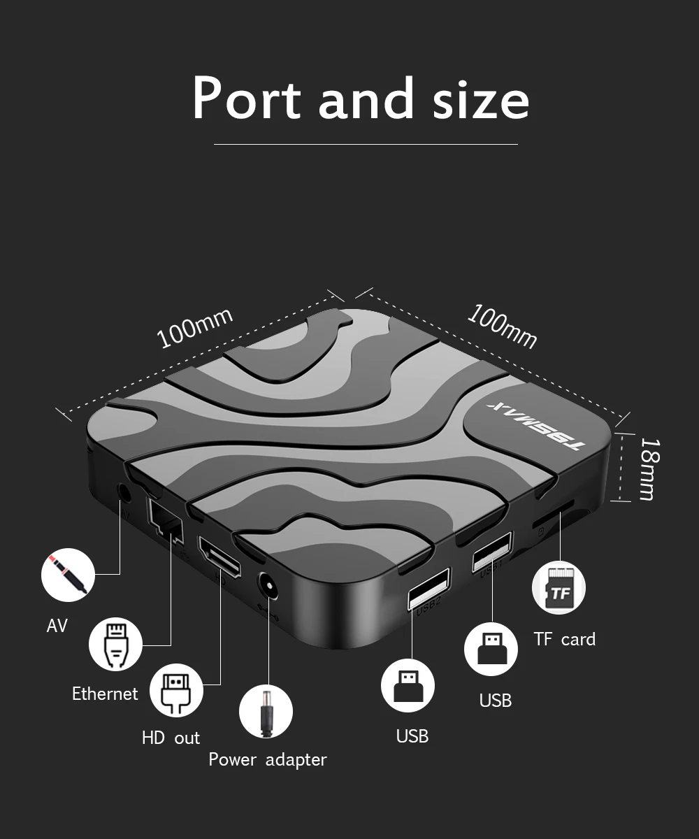 Caja de TV inteligente T95 MAX H618, Android 12 H618 Quadcore 6K HD 2,4G y 5G, Wifi Dual, 2GB, 16GB, decodificador, 1GB, 8GB, reproductor multimedia, caja rápida - imagen 5