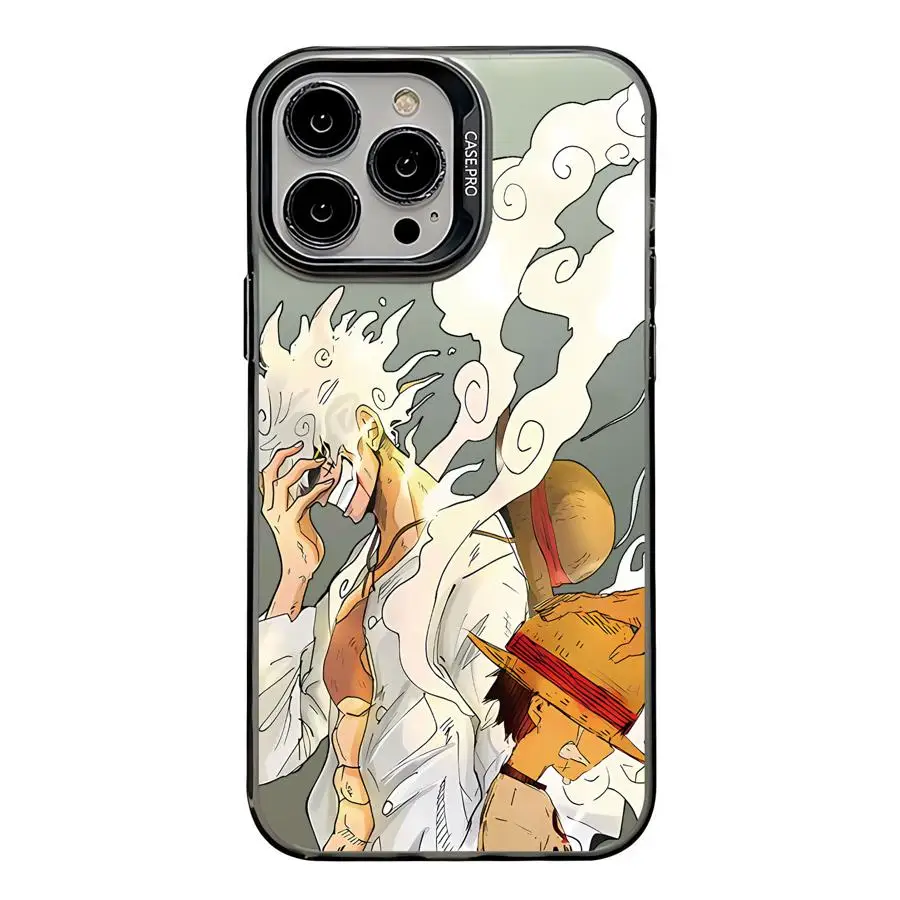 Funda de teléfono para iPhone 11 12 14 16e 16Pro 15 14Pro XS MAX 13 Pro MAX XR Soft Shell O-One PiecesS Luffy 5 Gear - imagen 4