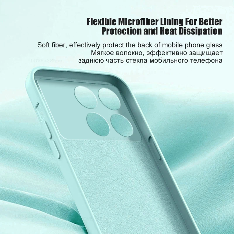 Funda Original de silicona líquida para teléfono, Protector suave carcasa para Xiaomi Poco X6, Pocox6 Pro - imagen 4