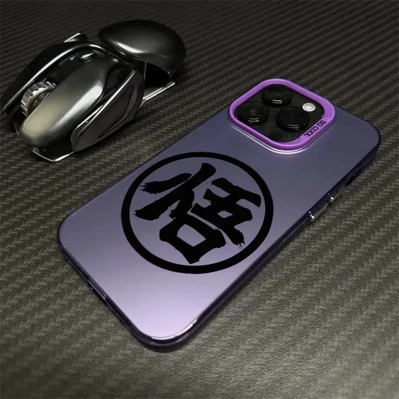 Funda con logotipo de Anime d-dragon Ball para iPhone 17 16 15 14 13 12 11 Air Pro Max Plus Mini, funda plateada colorida para teléfono - imagen 4