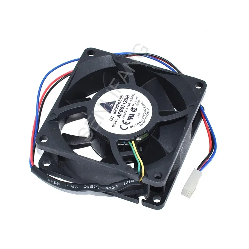 Nuevo para Delta AFB0712SH 7025 DC12V 0.76A 7CM tres líneas doble bola ventilador de gran volumen de aire