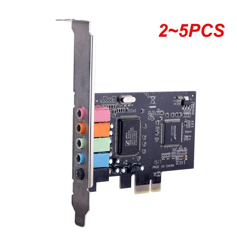 Tarjeta de sonido pci-express de 2 a 5 piezas, Chipset ligero y portátil de alta calidad, 5,1 canales, xi-e Cmi8738