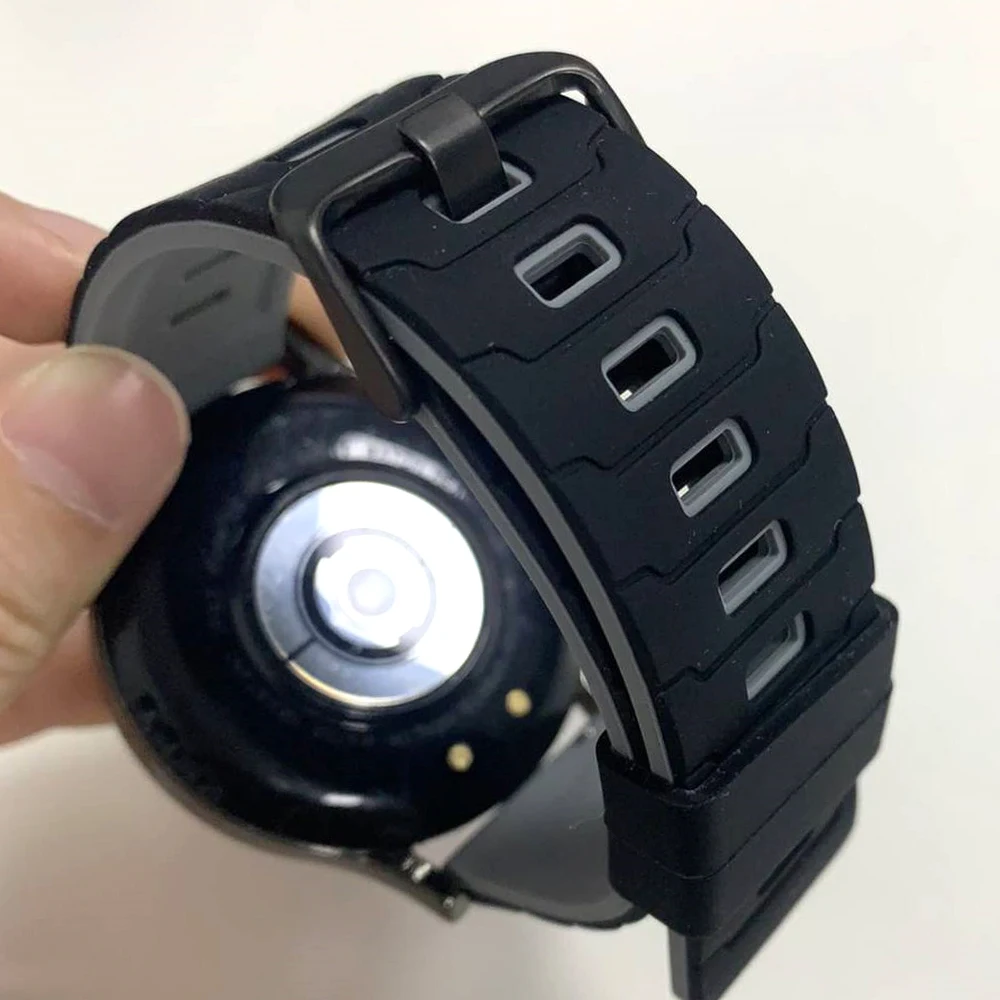 Muñequeras deportivas de silicona de 22mm para TicWatch GTW/Pro 3 Ultra E2 S2 Pro X GTH 2 2021, pulsera de repuesto para reloj inteligente para hombres y mujeres - imagen 2