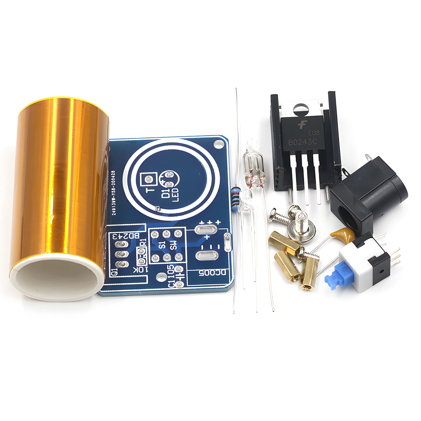 Kit de Mini bobina Tesla BD243, luces mágicas vacías, accesorios de tecnología, módulo de piezas de bricolaje - imagen 5