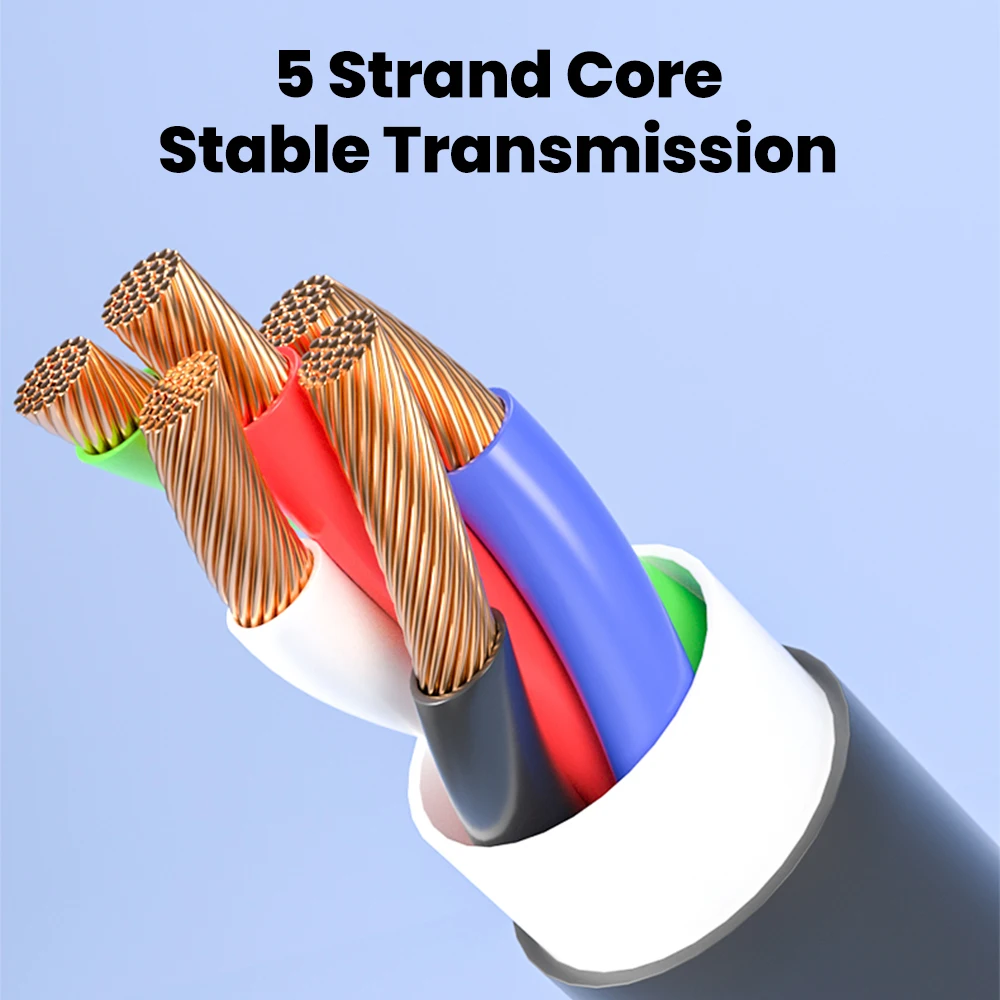 Cable USB tipo C Elough para Samsung Xiaomi mi Redmi Cable USB C 2.4A Cable de datos de carga rápida de teléfono tipo C Cable USB C de 180 grados - imagen 5