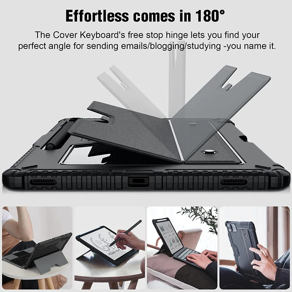 Nillkin para Samsung Galaxy Tab S8 funda para teclado tableta Bluetooth teclado TouchPad funda inteligente para Galaxy Tab S8 Plus/Tab S7 Plus funda para teclado/samsung tab s7 fe funda para teclado - imagen 3