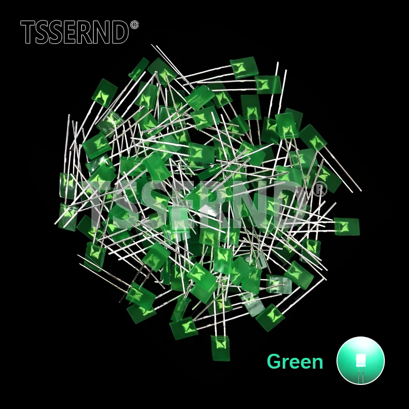 100 Uds 2X5X7 LED cuadrado 257 diodo emisor de luz rojo blanco verde amarillo rojo azul 2*5*7 Kit electrónico DIY - imagen 4