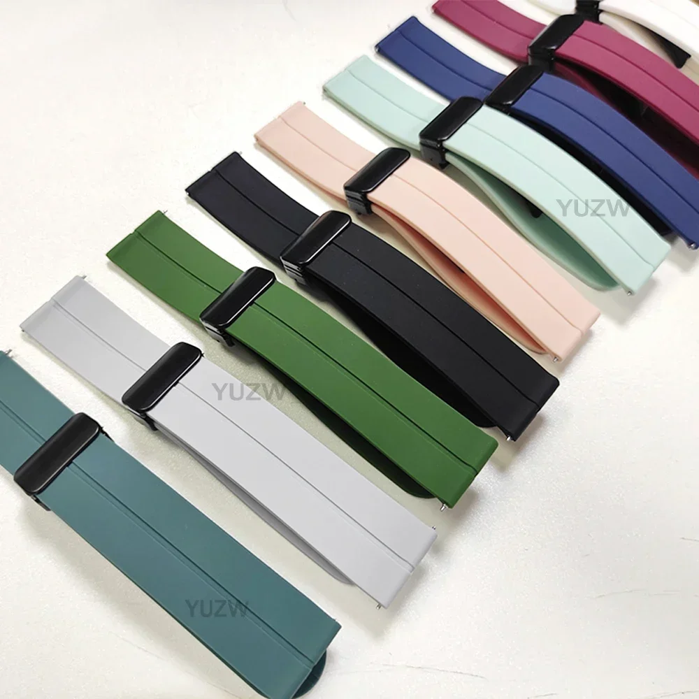 20 mm 22 mm magnetisches Uhrenarmband für Garmin testoactive 6 5/Forerunner 570 42 mm 47 mm 265 255 Correa Armband Venu 3 2 Silikonarmband - imagen 3