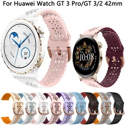 Correa de silicona para reloj inteligente, pulsera de repuesto de 20mm para Huawei Watch GT3 GT 3 Pro de 43mm, GT 2 GT2 de 42mm