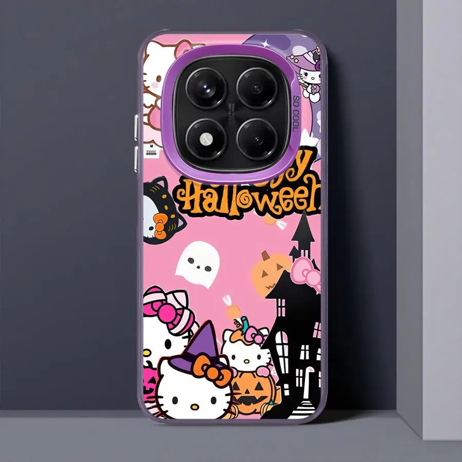 Funda trasera de teléfono para Xiaomi Redmi Note 11s 9s 10s 10Lite 13 12 11 14 Pro Plus 12s rosa h-elloS k-ittyS Halloween - imagen 3