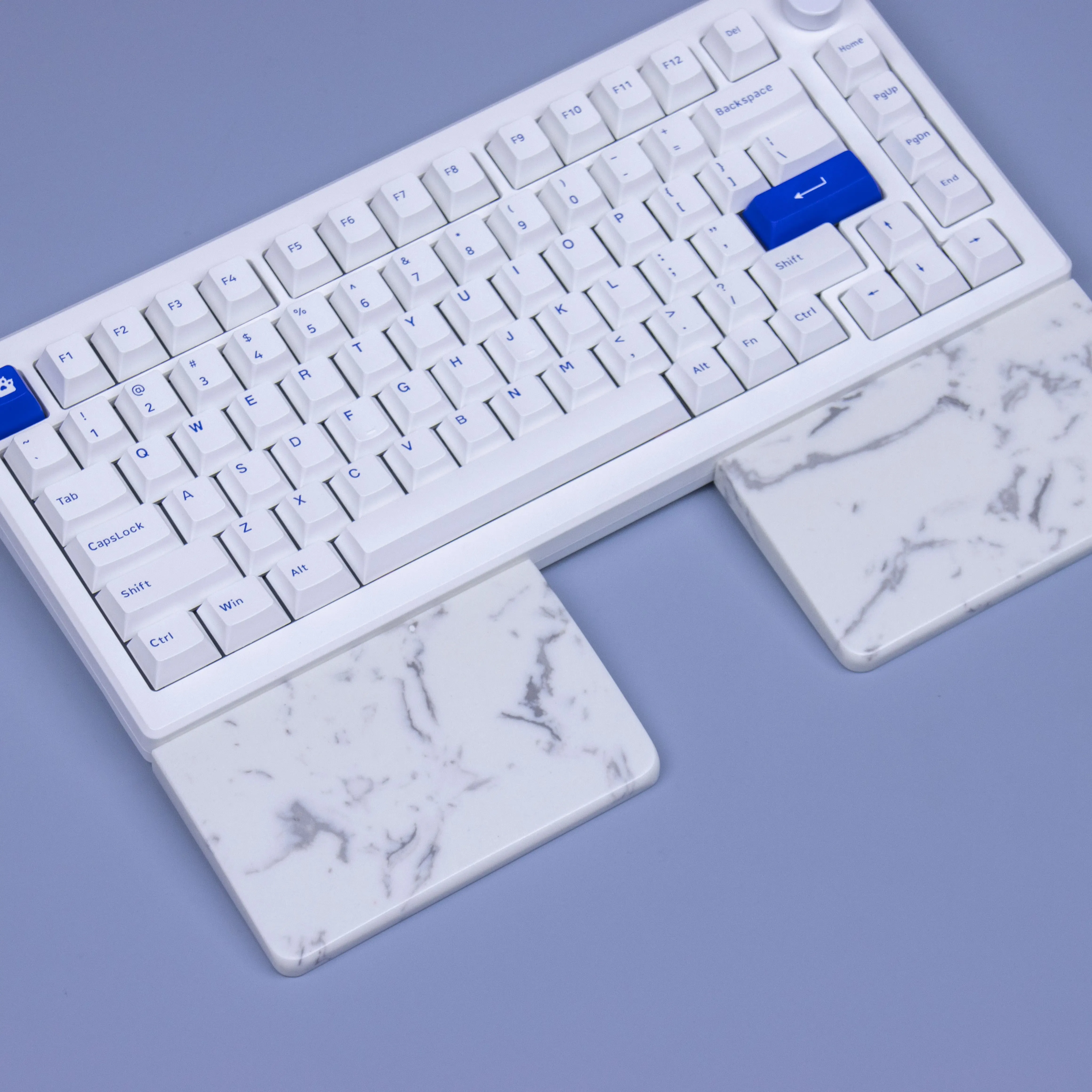 Reposamanos para teclado dividido 65%/75% reposamuñecas almohadilla para teclado ergonómico de cuarzo adecuada para teclados mecánicos personalizables - imagen 3