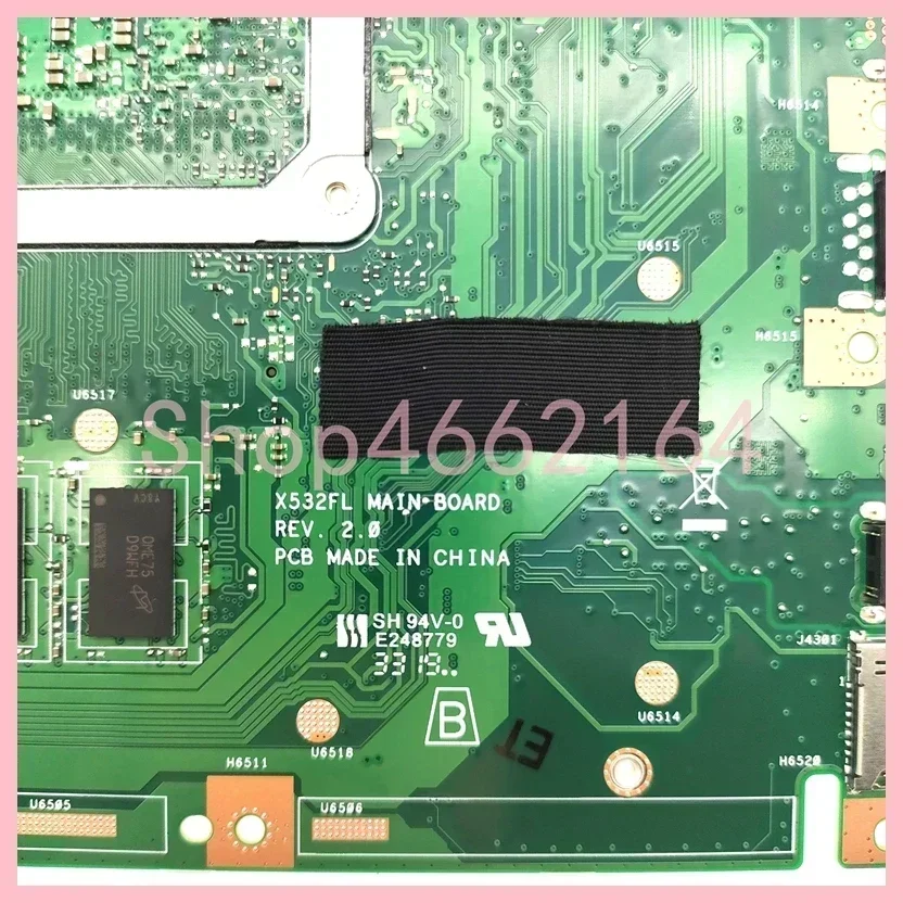 Placa base para ordenador portátil X532FL i5 i7-8th/10th CPU 4GB/8G-RAM para For Asus X532F X532FLC X532FA X532FAC X532FL S532F K532F V532F - imagen 2