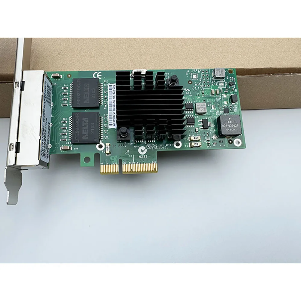 Para tarjeta de red Gigabit de 4 puertos Intel I350-T4 tarjeta de red de cámara Industrial Visual I350T4V2 - imagen 4