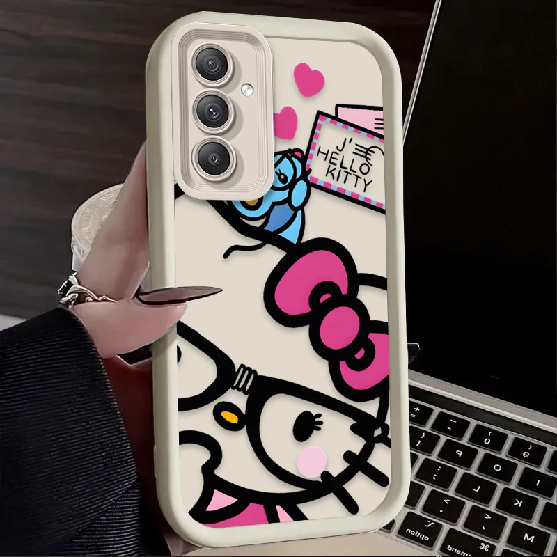 Funda de pantalla completa de Hello Kitty para Samsung Galaxy A54 A05S A05 A34 A24 A14 A53 A33 A23 A13 A52 A52S A32 A22 A12 A71 A51 A31 - imagen 4