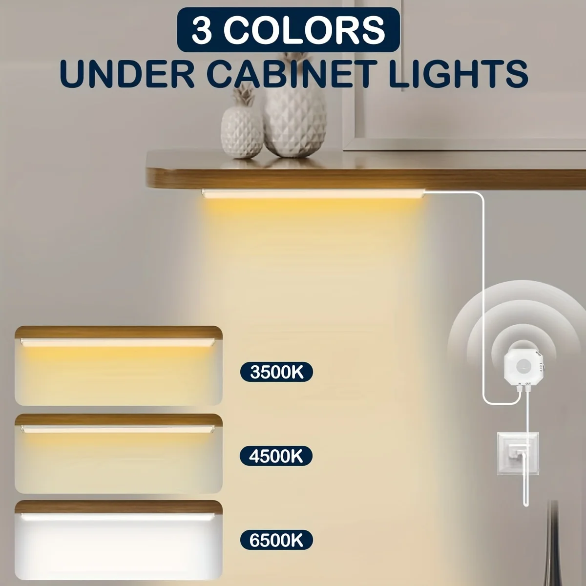 Luz LED con Sensor de movimiento, luces nocturnas con Sensor, LED USB para armario de cocina, dormitorio, armario, iluminación interior, luz nocturna de tira larga - imagen 2