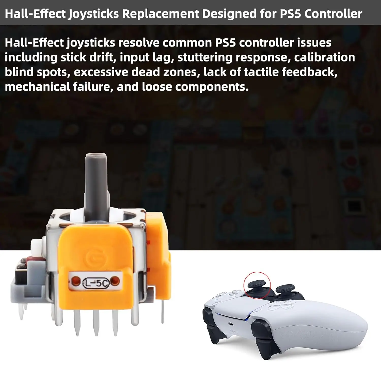 Joystick Hall para PS4/PS5/Switch Pro/XBox, Joystick electromagnético Hall, consola de juegos de 10 millones de vida, sin mango de deriva, balancín Hall - imagen 4