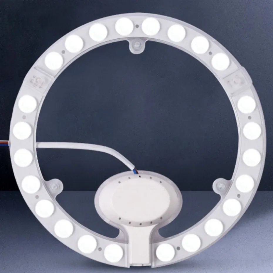 PANEL de anillo LED, luz circular de 12W, 28W, 24W, 36W, AC220V-240V blanco frío, tablero de techo redondo, tablero de lámpara Circular, iluminación del hogar - imagen 5