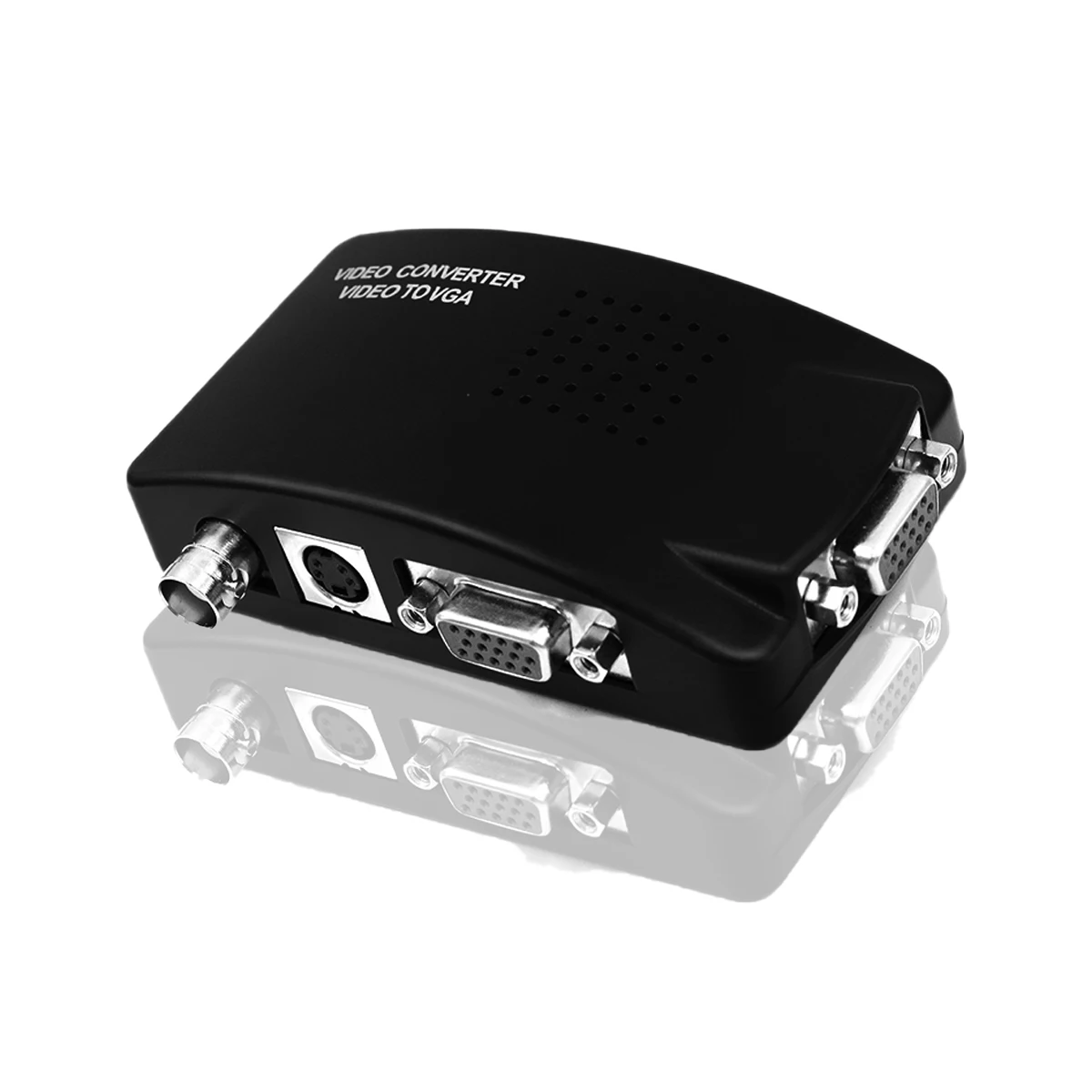 Adaptador de PC convertidor de vídeo de entrada BNC a VGA S-Video con cable CC salida VGA a VGA