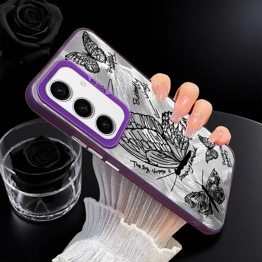 Hermosa funda de mariposa para Samsung Galaxy A33 A34 A25 A32 A36 A26 A73 A22 A52 A53 A24 A23 funda trasera para teléfono - imagen 4