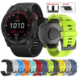 Correa Garmin QuickFit silicona para Fenix 7X 7 6X 6 5 y Epix 2