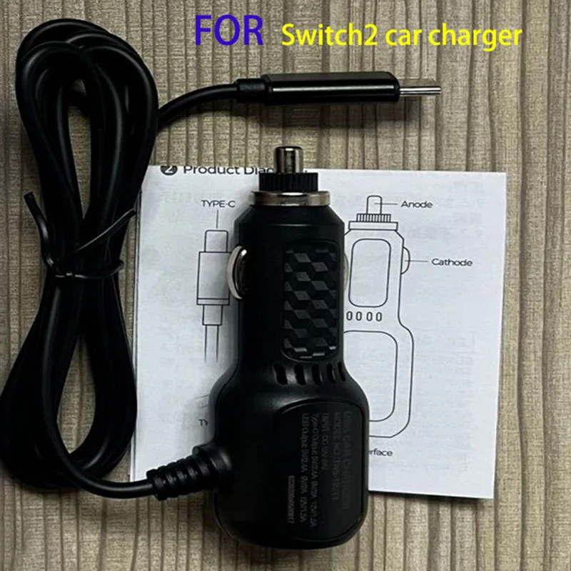 Para Switch2 Host cargador de coche de carga rápida interruptor de cargador de coche tipo C/cargador de coche OLED Host 18W compatible con carga rápida QC3.0 PD - imagen 5